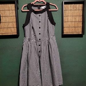 Unique vintage black and white gingham